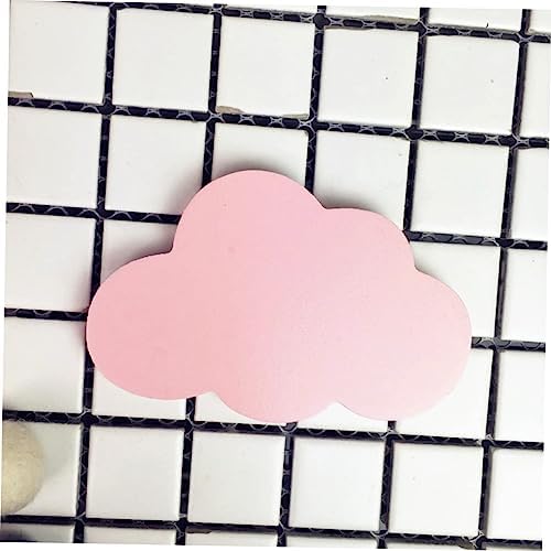 Alipis Pink Cloud Wooden Wall Hook Decor