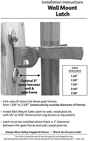 Jake Sales Wall Mount Gate Latch