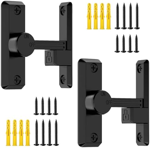 Sturdy Barn Door Lock with Multiple Installations