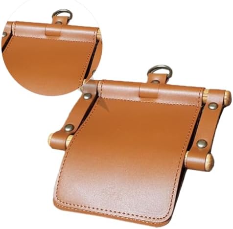 Cabilock Farmhouse Paper Towel Holder Brown Pu Leather Design
