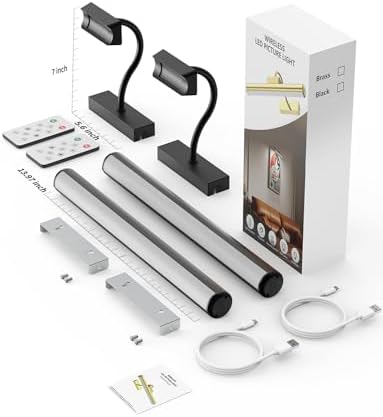 Skairipa Wireless Picture Light with Remote 2Pack 1