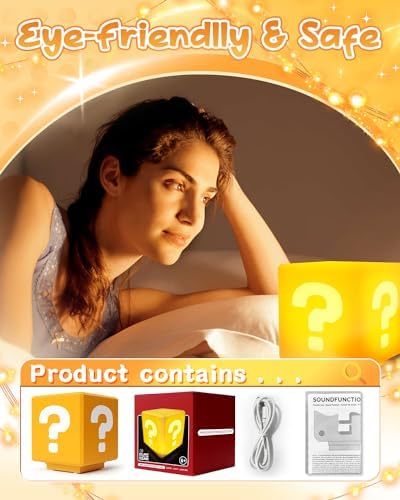 NESIMY Super Bros Night Light with Game Sounds
