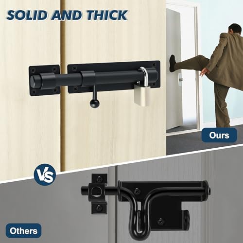 Heavy Duty Gate Latch 8inch alg304 SS Matte Black