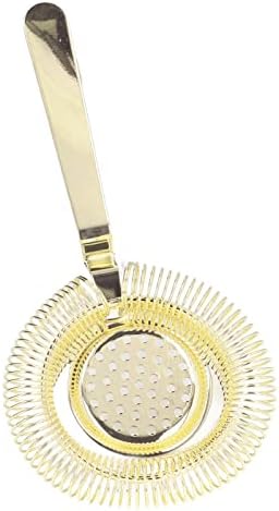 Beufee Cocktail Strainer - Gold Stainless Steel Bar Strainer for Bartending