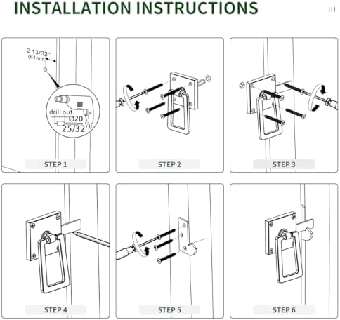 Quick Order - Heavy Duty Double Side Gate Latch with Black Powder Coating