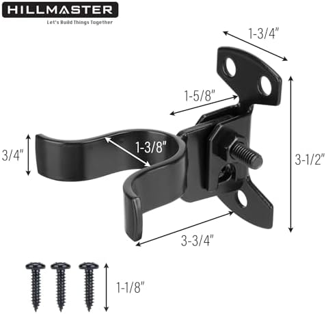 Sturdy Steel Chain-Link Gate Latch