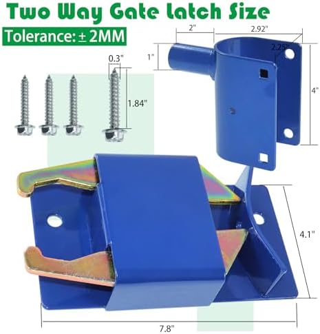 Heavy Duty 2-Way Farm Gate Latch for Metal Gates