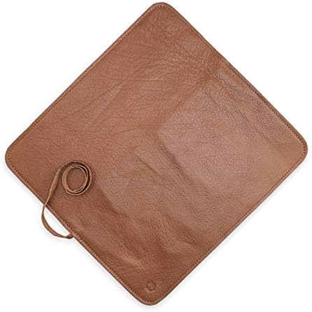 Angus Stoke Chef Knife Roll Bag with 7 Slots - Brown Leather Case Noah