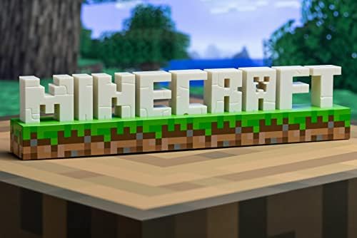 Paladone Minecraft Logo Light - USB or Battery Powered