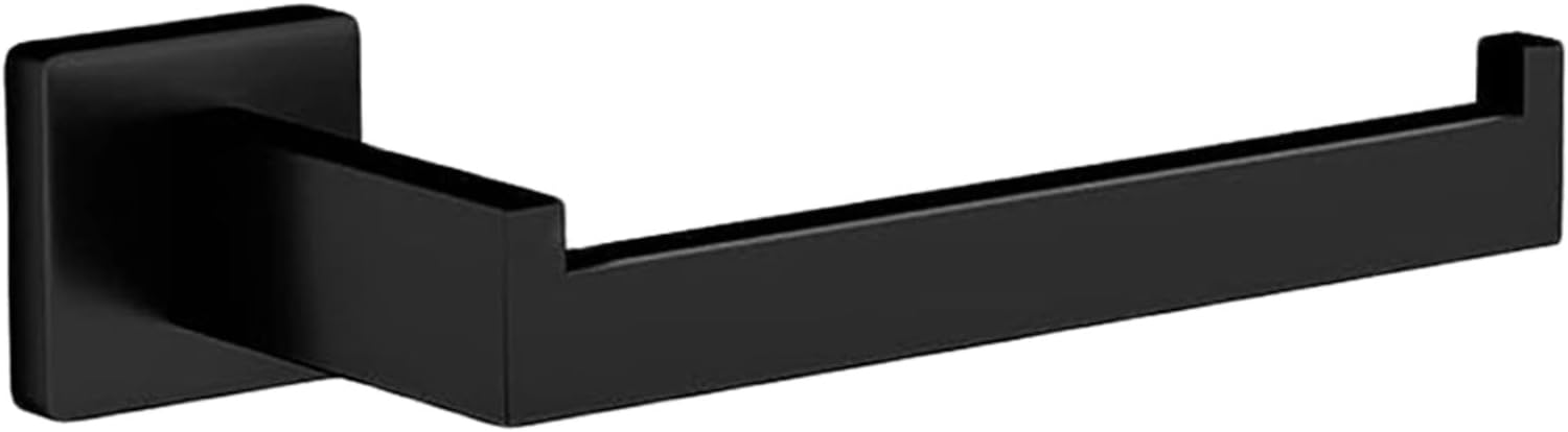 Matte Black Toilet Paper Holder - Durable Stainless Steel Wall Mount