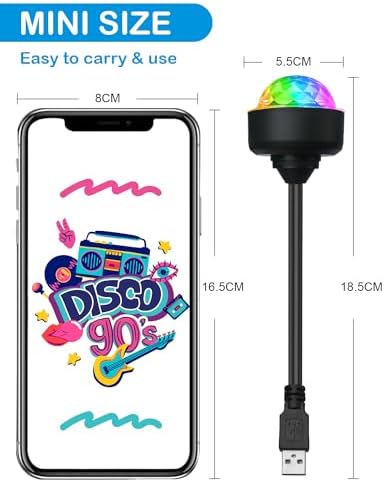 Luditek Mini Disco Ball Light with USB Extender 1