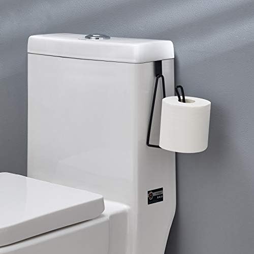 YININE Metal Toilet Paper Holder Stand Black