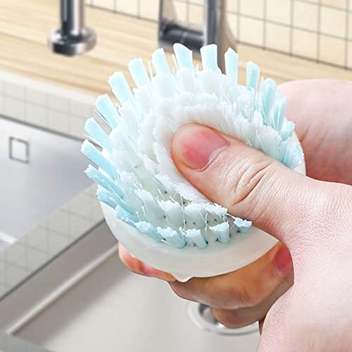 MUUBOOX Dish Scrub Brush with Stiff Bristles 2P Grey