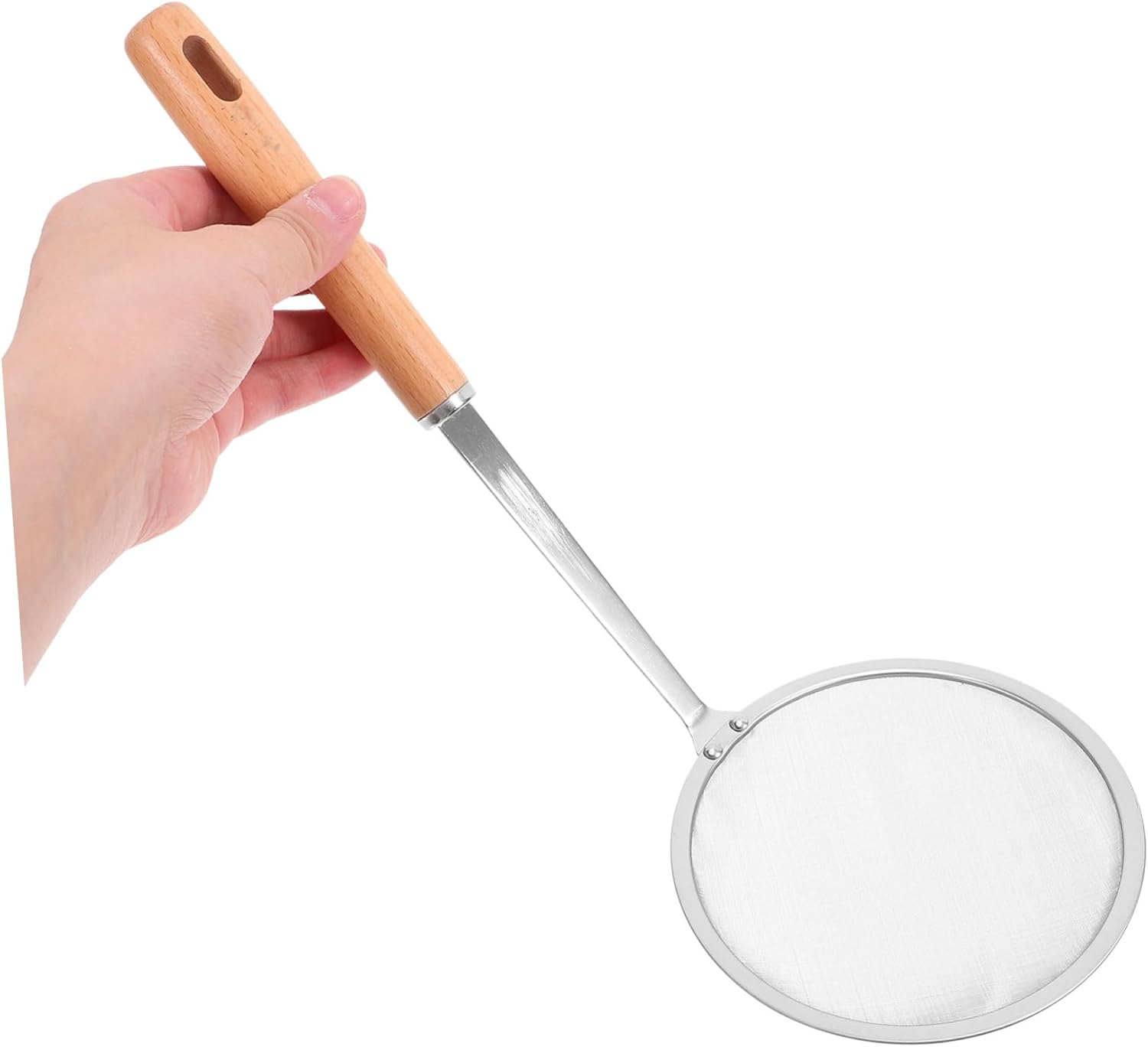 Cabilock 10cm Fine Mesh Skimmer Spoon with Handle