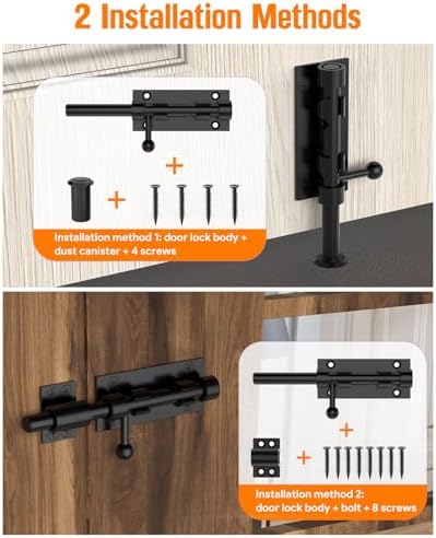 Barrel Bolt Latch 304 Stainless Steel Shed Door Lock