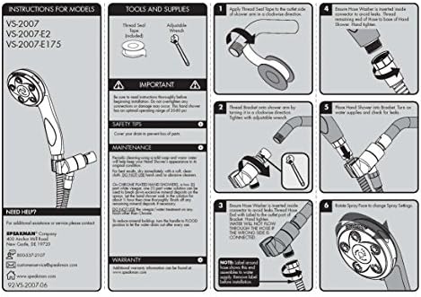 Experience Unmatched Performance with Speakman VS-2007 Napa Anystream Adjustable Shower Head