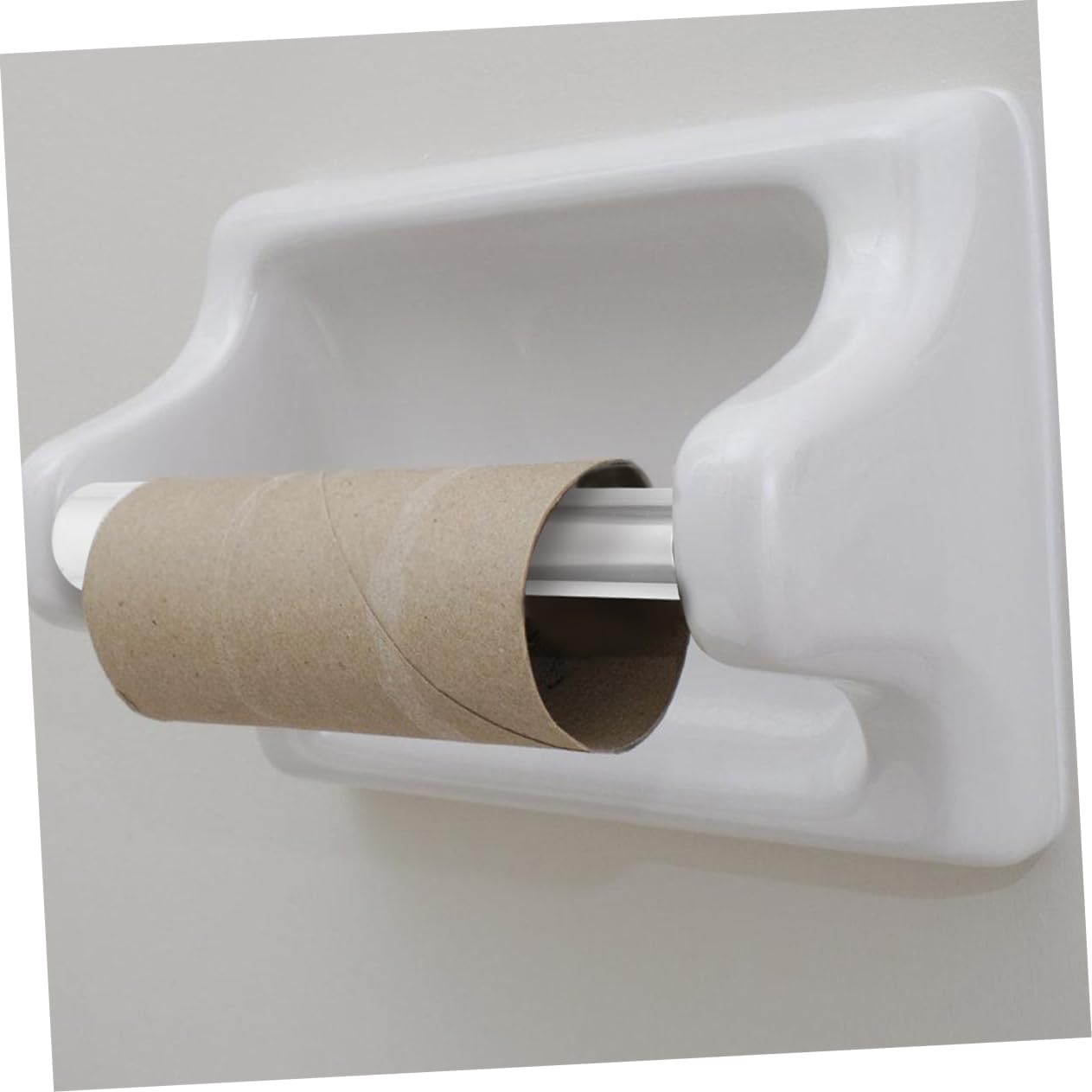 Silver Toilet Paper Bar Replacement Roller for Retractable Holder