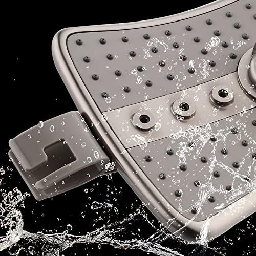 BRIGHT SHOWERS 10-Inch Extendable Shower Arm with Dual Spray Heads