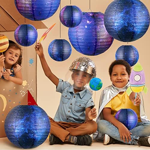 Hortsun Galaxy Print Paper Lanterns 20 Pack