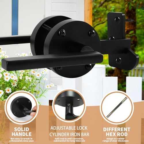 Durable Two-Sided Gate Latch for Outdoor Use