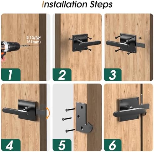 Sturdy Durable Wooden Fence Gate Latch