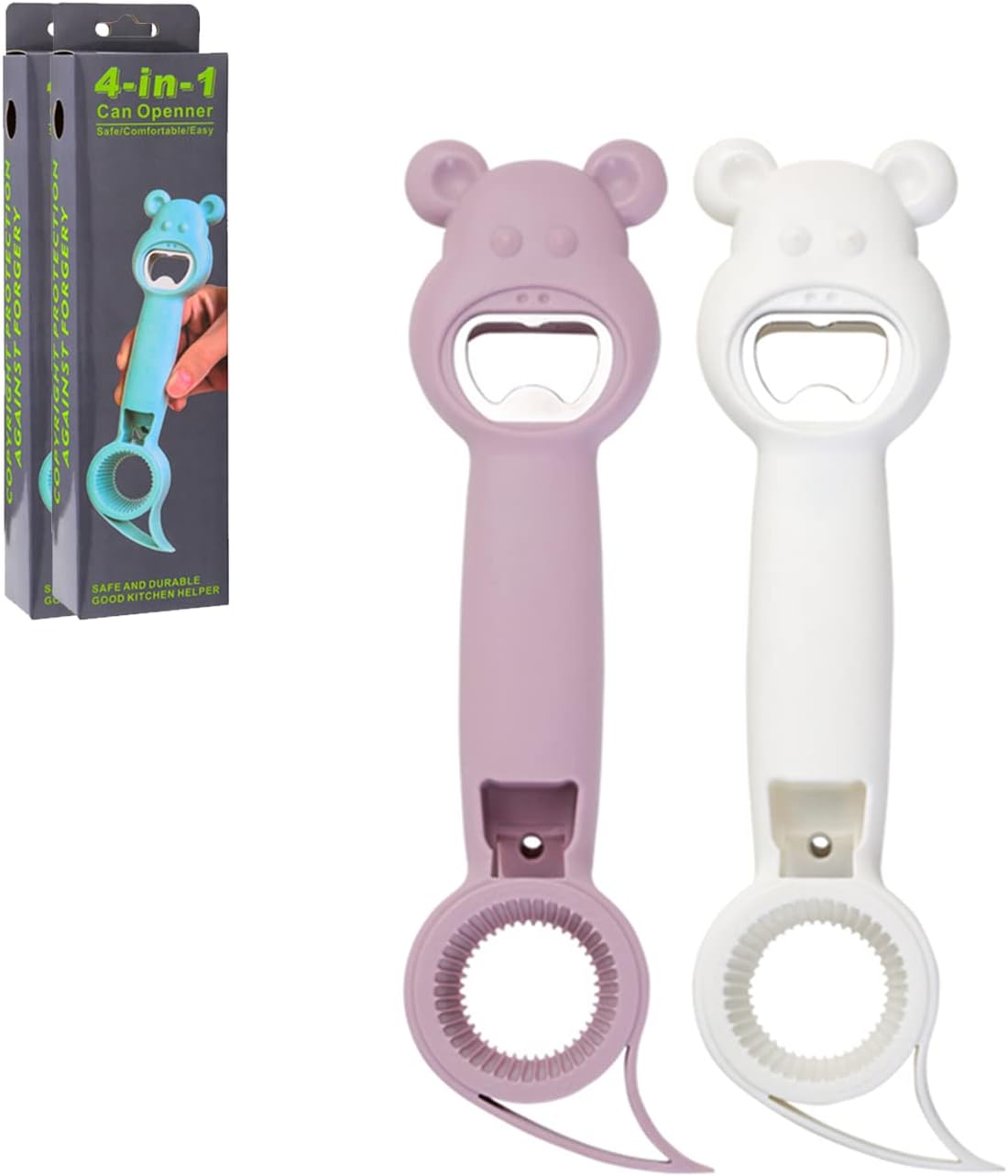HYMEVROS 4 In 1 Jar Can Bottle Opener for Seniors