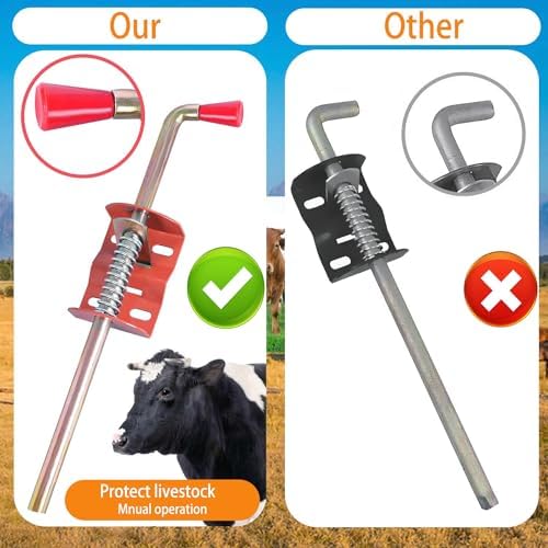 Secure Farm Gate with Farm Gate Anchor Cane Bolt