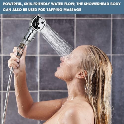 Eco-Friendly 4-Function Hammer-Shape Handheld Shower Head