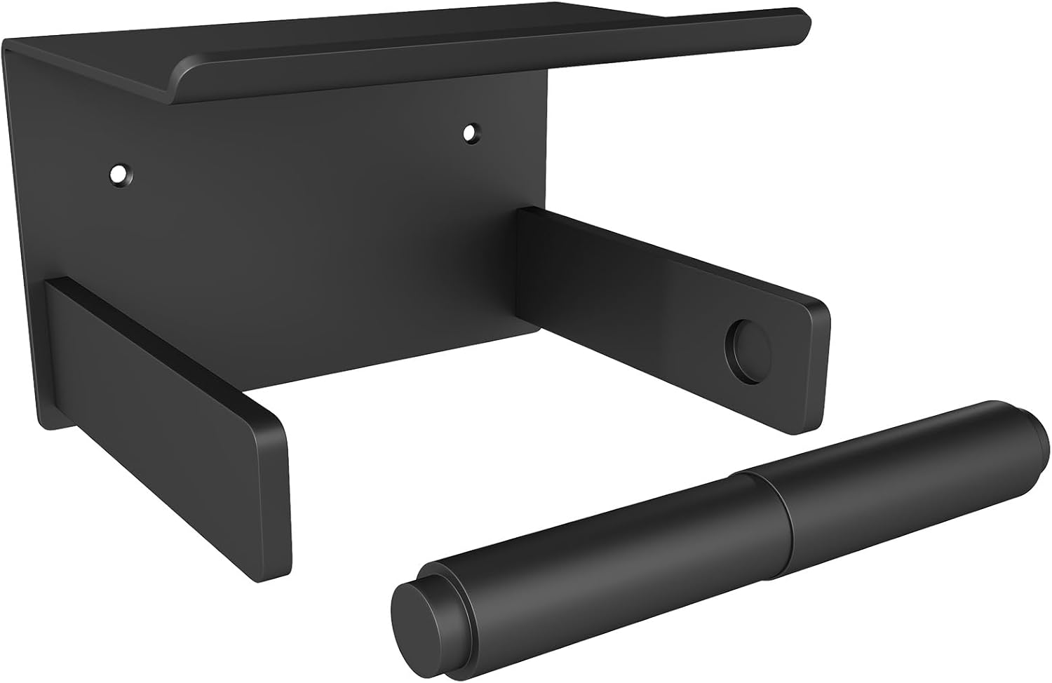 Bethom Toilet Paper Holder Wall Mount Mat black