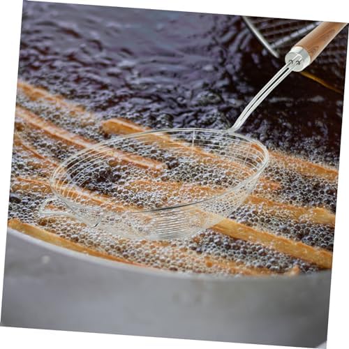 KICHOUSE 304 Stainless Steel Skimmer with Wooden Handle 1