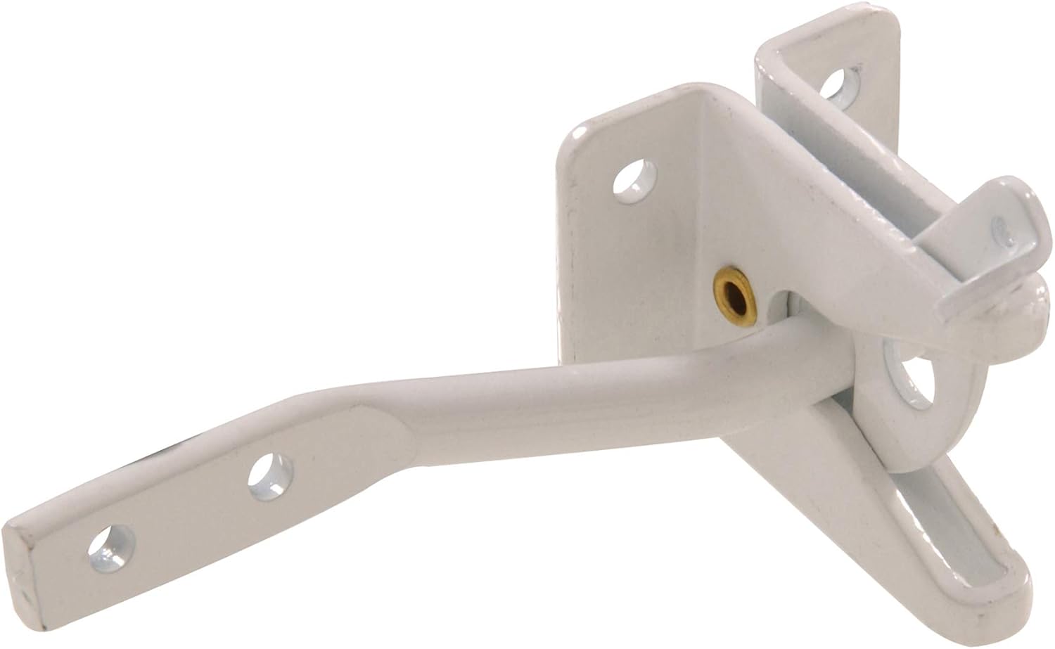 Hardware Essentials Universal Gate Latch Steel Self-Latching Durable White