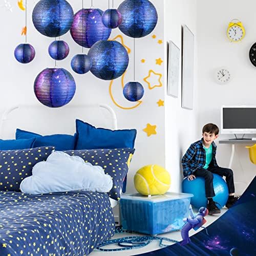 Hortsun Galaxy Print Paper Lanterns 20 Pack