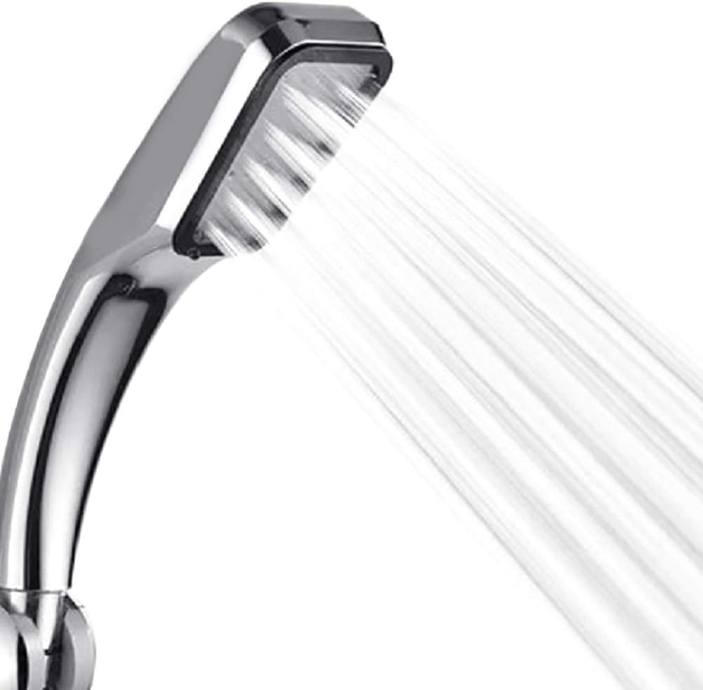 High-Pressure Handheld Shower Head with 300 Holes Orange