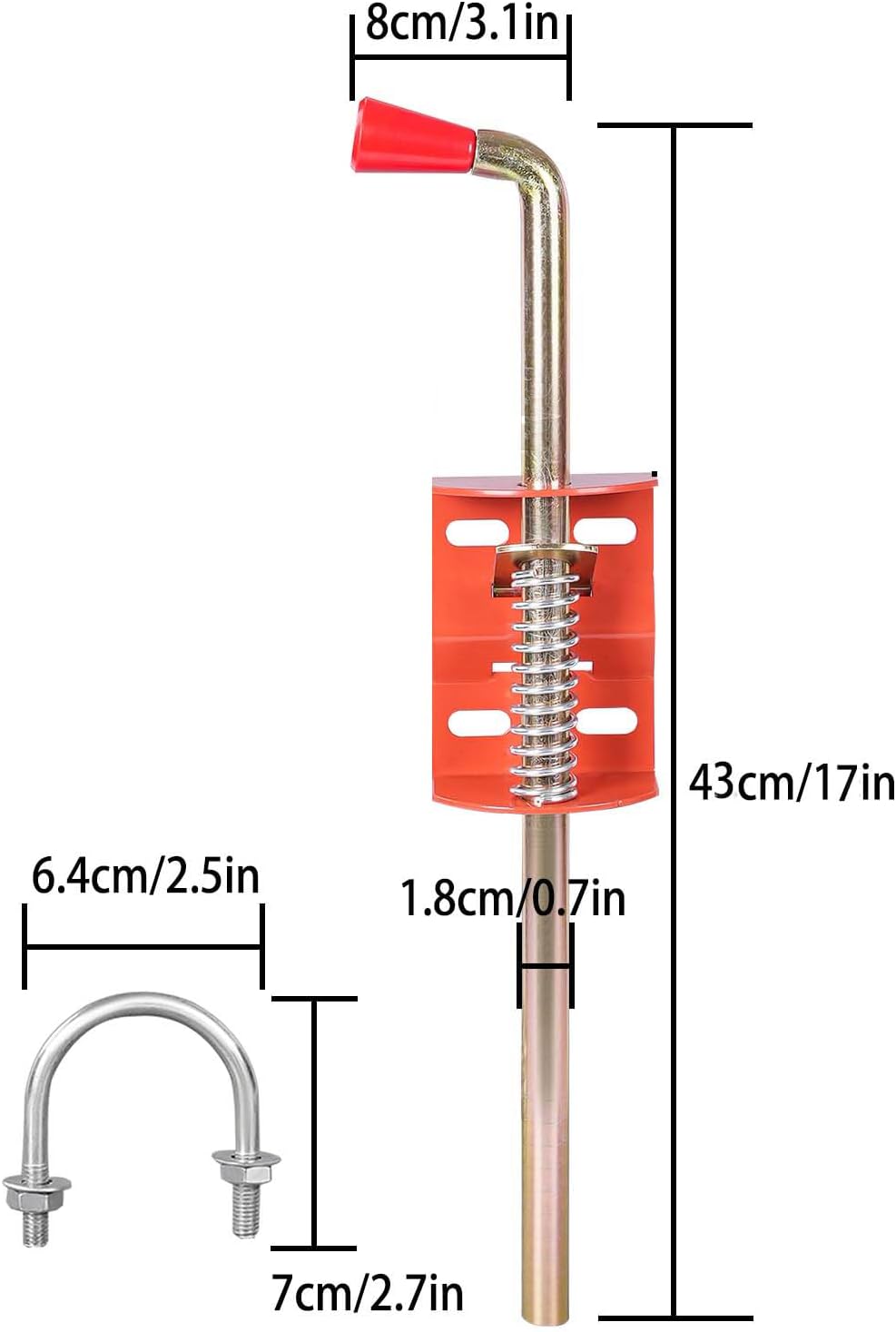 Secure Farm Gate with Farm Gate Anchor Cane Bolt