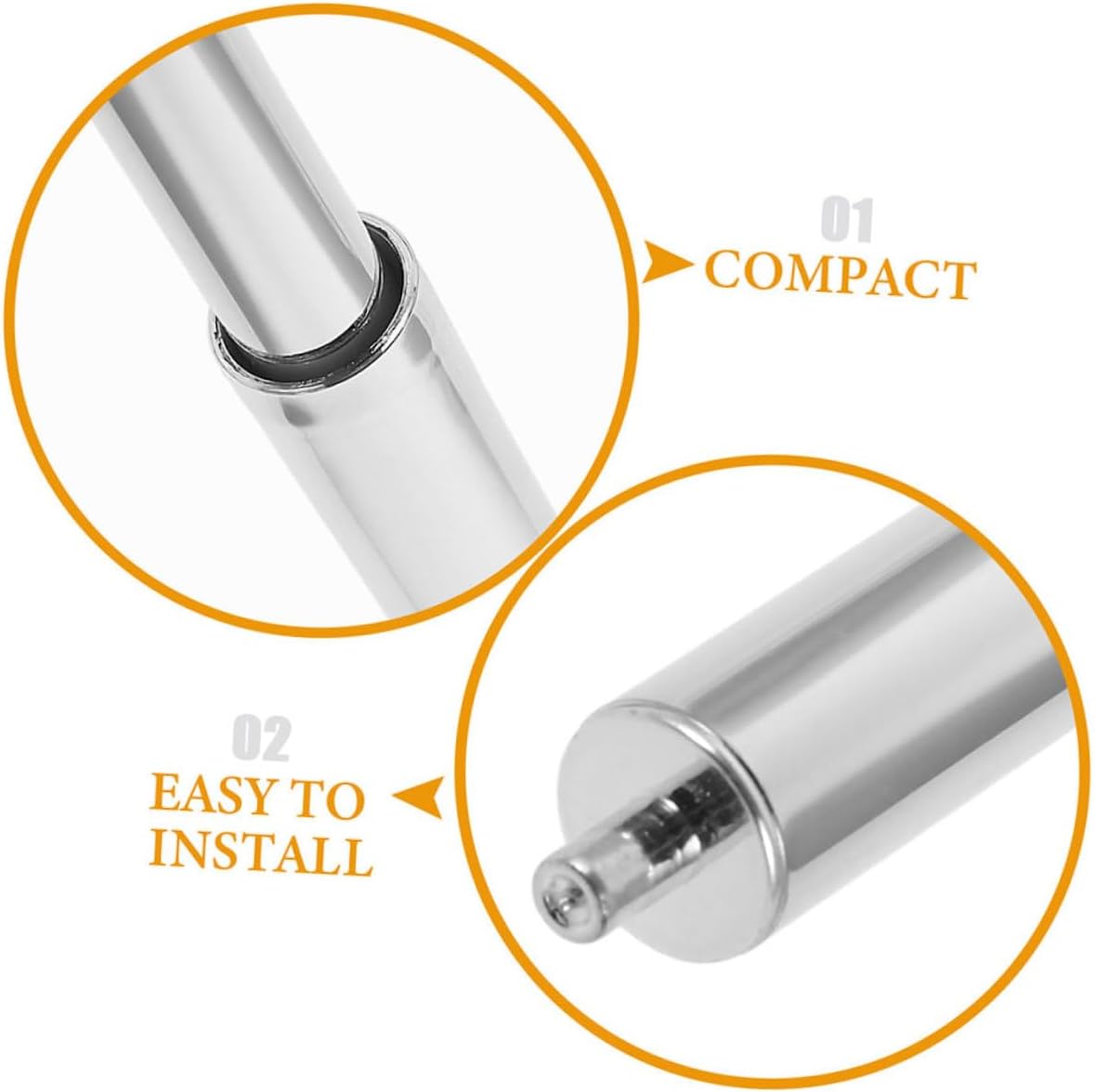 4pcs Chrome Toilet Paper Holder Replacement Rods
