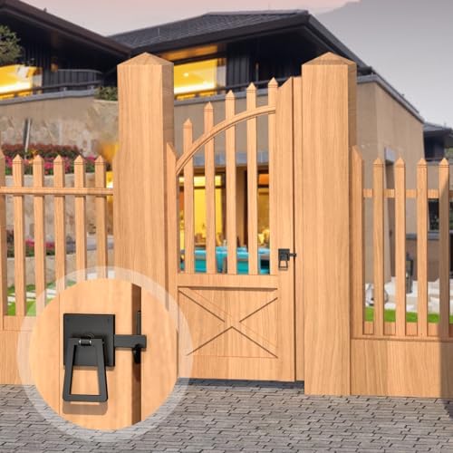 Quick Order - Heavy Duty Double Side Gate Latch with Black Powder Coating