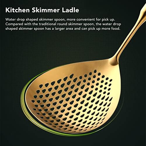 Fdit 304 Stainless Steel Skimmer Ladle with Long Handle