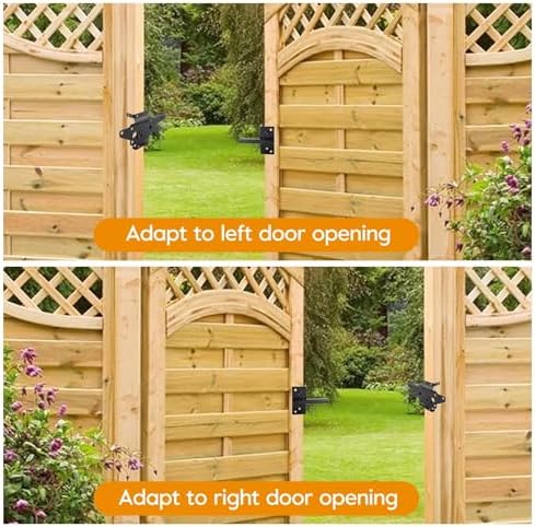 Secure Durable Wooden Fence Gate Latch