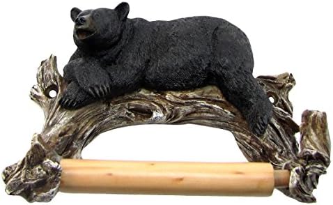 Treasure Gurus Black Bear TP Holder Wall Mount
