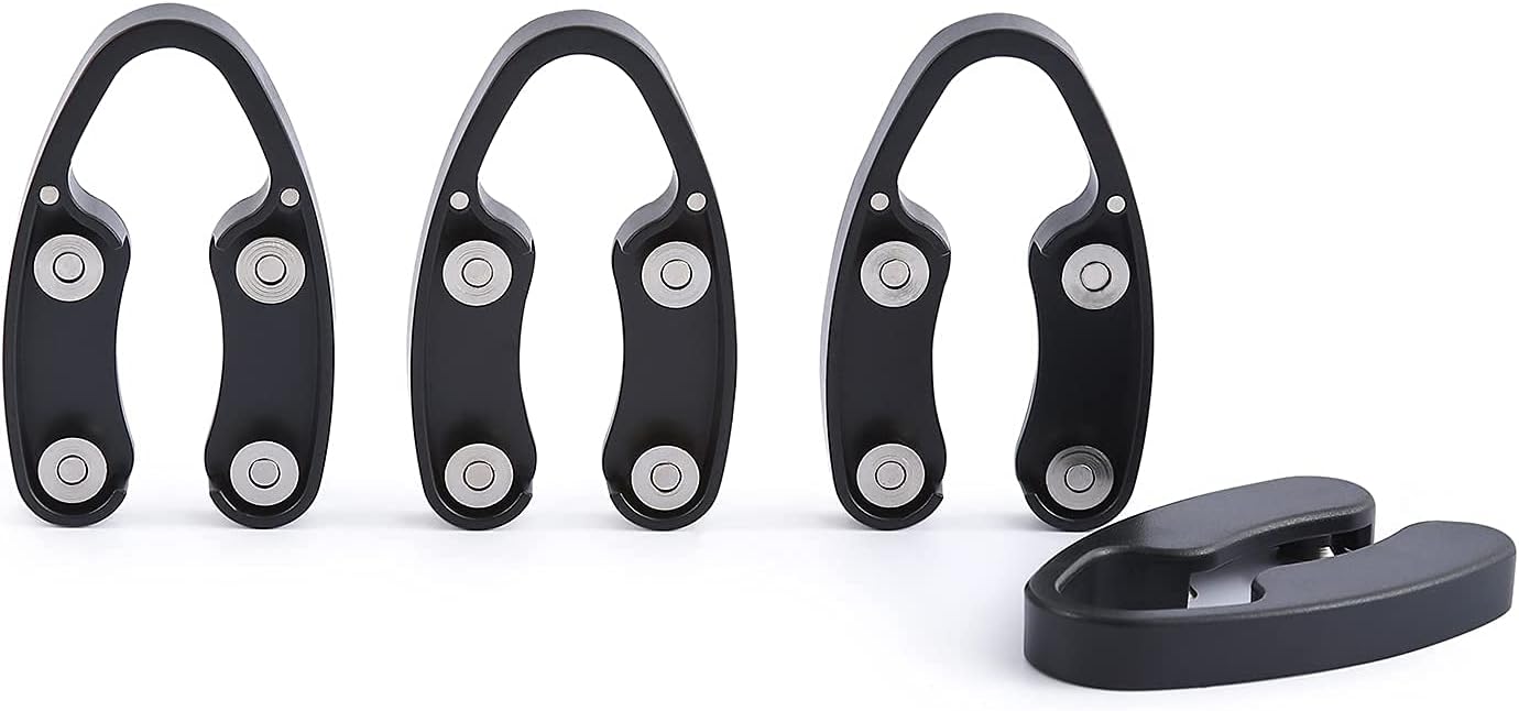 OHMAXHO 4 Pack Magnetic Wine Foil Cutter Tool Black 1