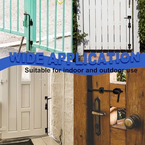 12 Gate Bolt Drop Rod Wrought Iron Gate Latch for Wooden Fences