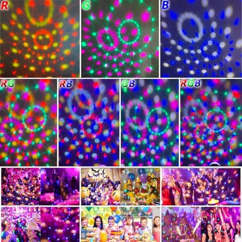 Yiixuyo Disco Ball Light with Voice Control