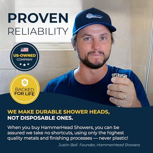 Premium All-Metal Handheld Shower Head