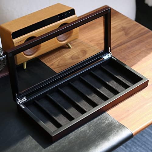Besforu 8 Pocket Knife Display Case Organizer with Glass Window