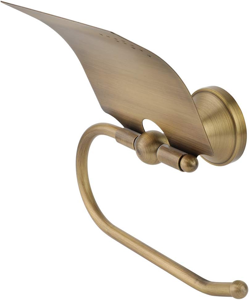 ViaGasaFamido Brass Toilet Paper Holder with Lid 1