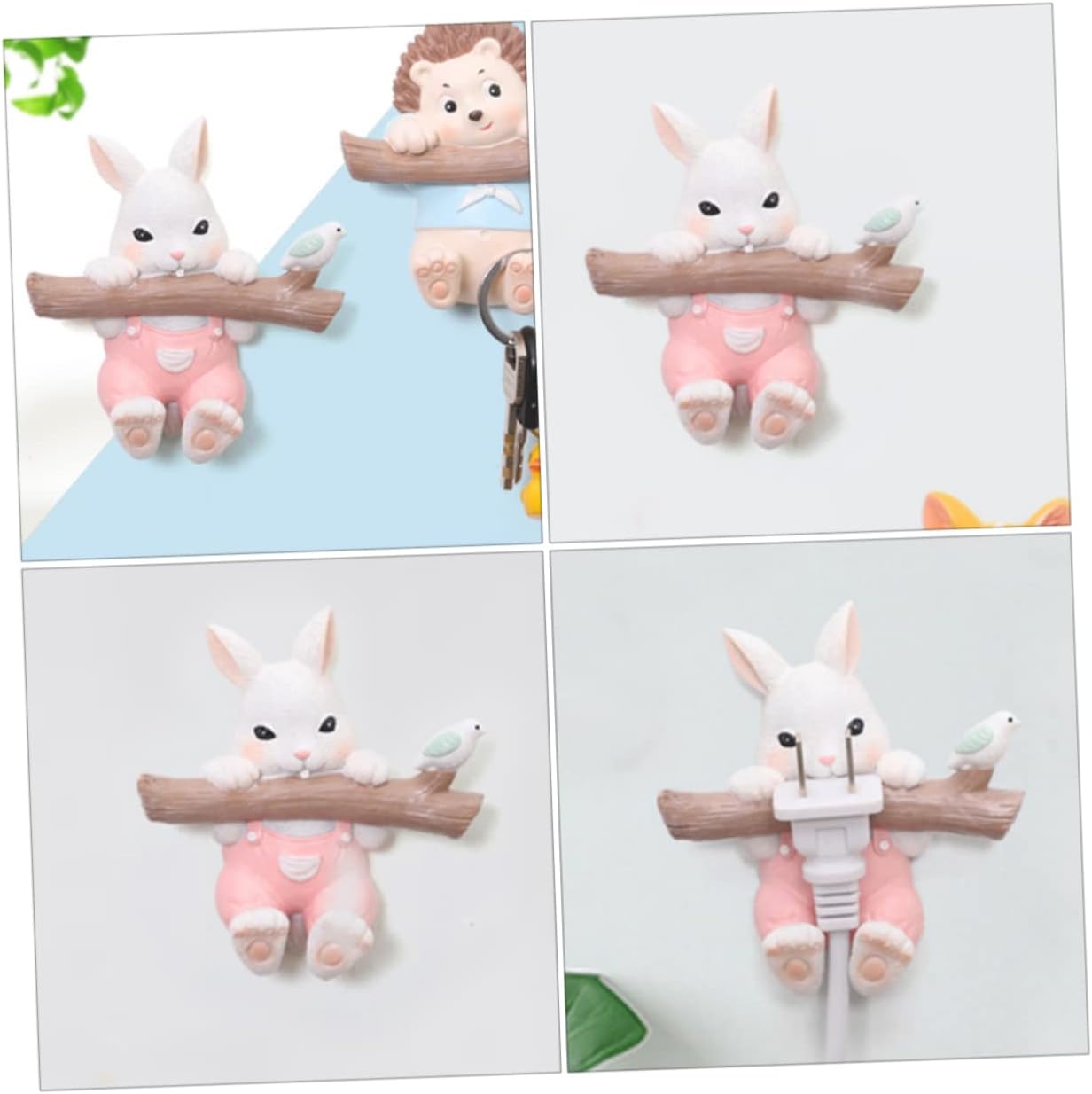 GLEAVI 1pc Rabbit Shape Towel Hook for Home Decoration