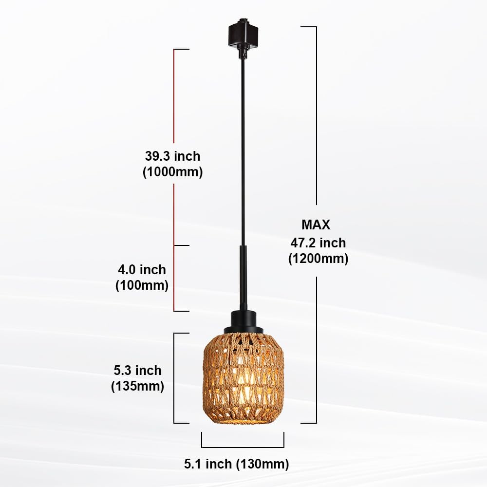 TULUCE 4-Pack Track Lighting Pendant Lights 1
