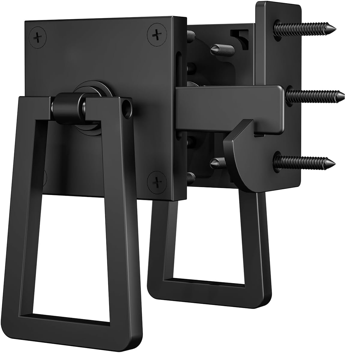 Quick Order - Heavy Duty Double Side Gate Latch with Black Powder Coating