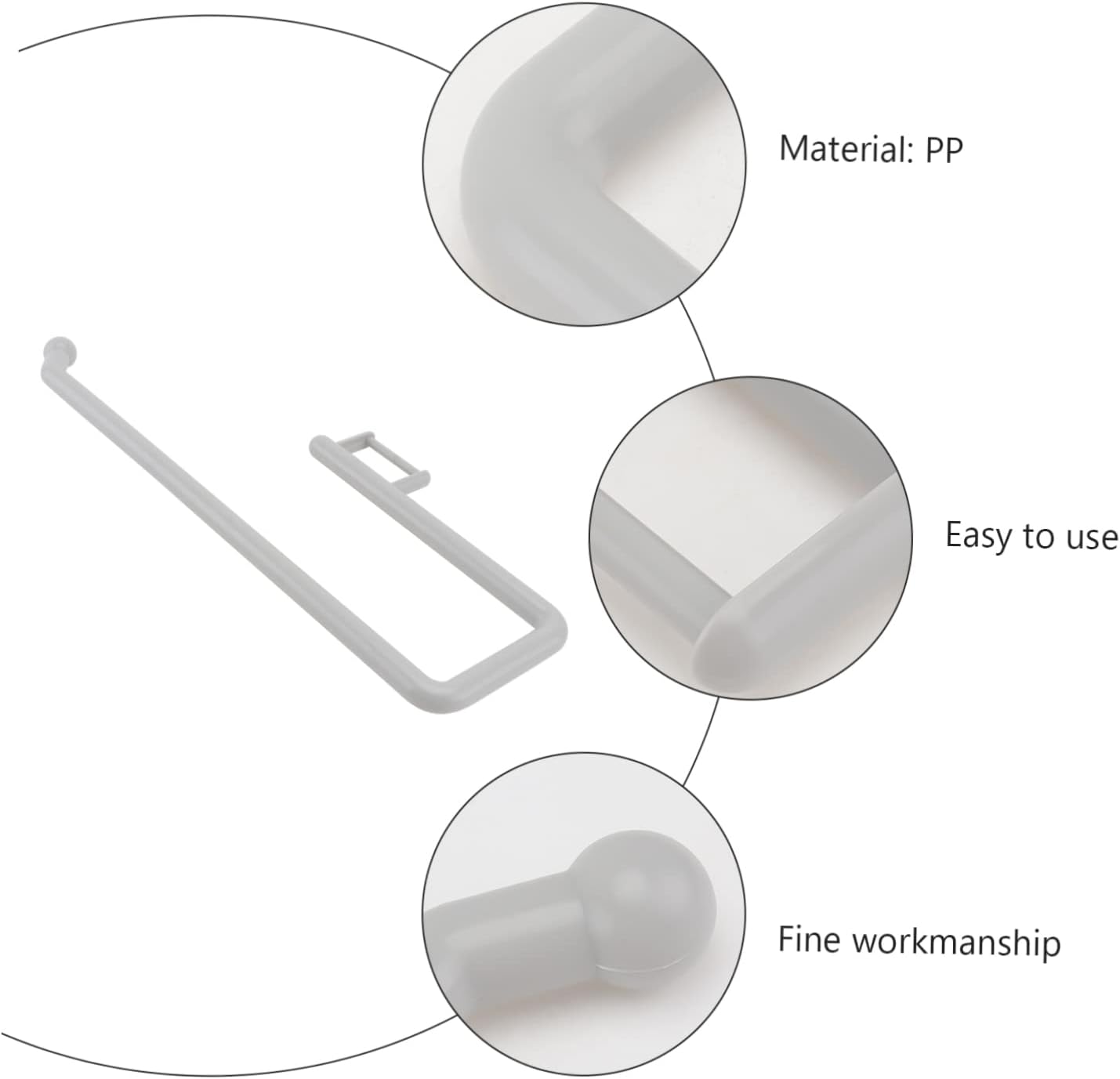 Wall Mounted Toilet Paper Holder - Durable Stylish Space-Saving Design