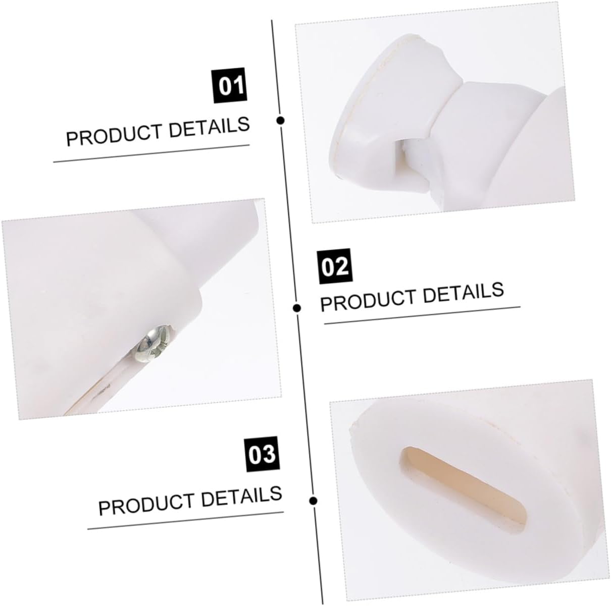 Hohopeti Bathroom Shower Hooks Set of 3 Space-Saving Towel Holders
